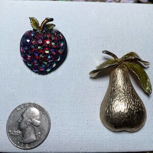 Vintage Fruit brooches
